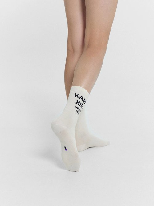 Носки женские мультипак (3 пары) в молочном и лавандовом цвете, фото 2 из 4