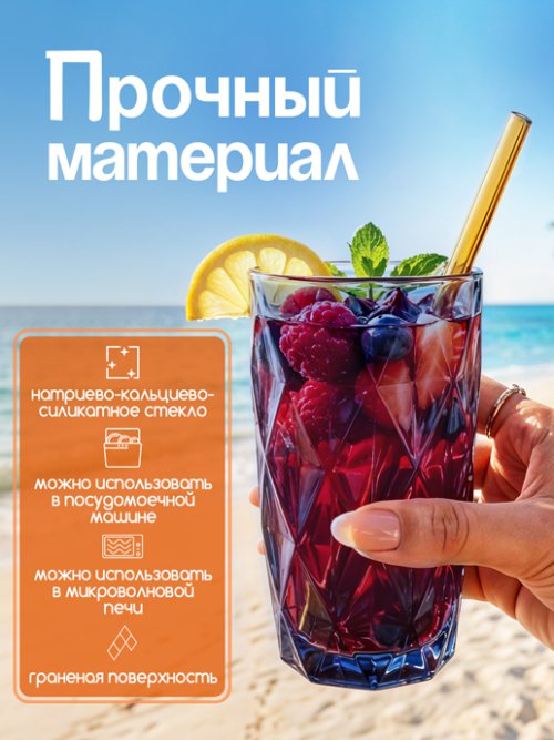 Набор стаканов Juice (синий, 6 шт.), фото 5 из 5