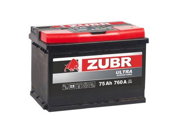 Автомобильный аккумулятор Zubr Ultra R+ 75 А/ч ZU750S