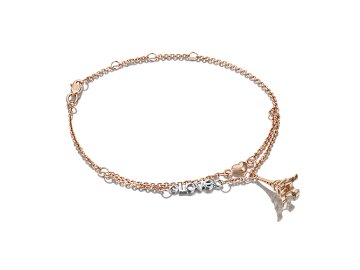 Браслет декоративный Platina Jewelry, комбинированное золото 585 проба