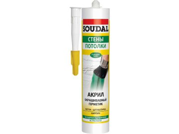 Герметик акриловый SOUDAL белый 280 мл