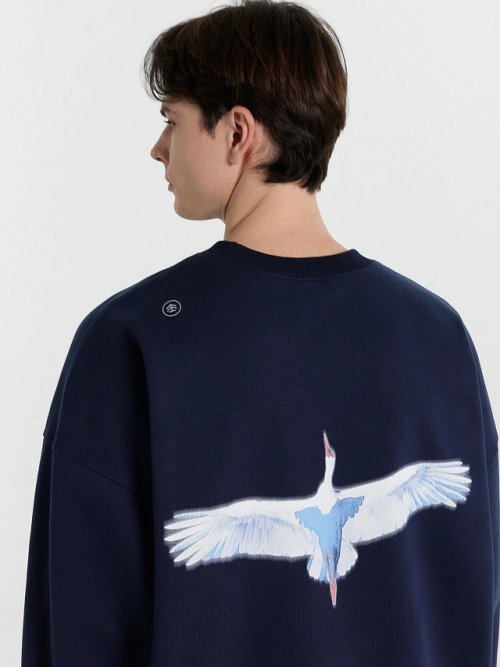 Свитшот мужской синий из коллекции "Zakaзnik El’nya / Заказник Ельня", фото 7 из 7