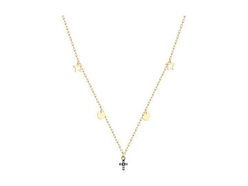 Колье Diamant, красное золото 585 проба, вставка фианит