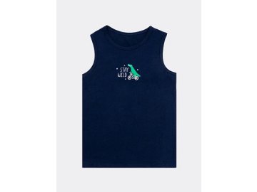 Майка для мальчиков в темно-синем цвете с печатью Марк Формель