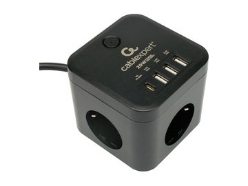 Сетевой фильтр Cablexpert CUBE-3-CU3-B-1.5