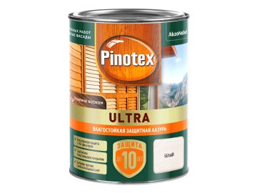 Лазурь влагостойкая Omnitex Ultra Белый 0,9л