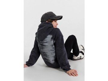 Худи для мальчиков черное с обработкой эйсид Марк Формель