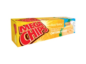 Чипсы "MEGA CHIPS" (смет.,сыр)100г в Жодино Евроопт