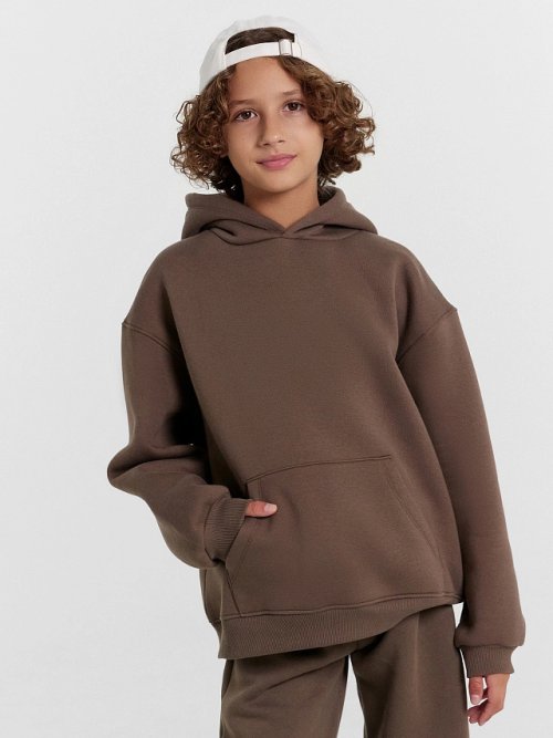 Худи для мальчиков в холодном кофейном цвете, фото 2 из 8