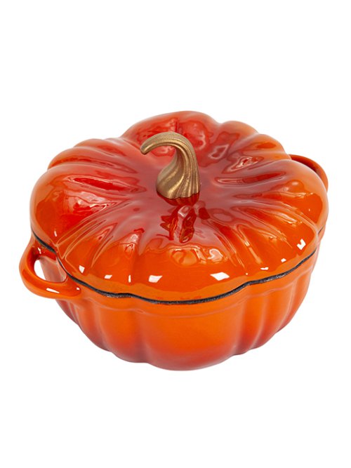 Кокотница чугунная эмалированная, Pumpkin-1, 0,5L, фото 6 из 14