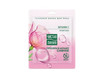 Маска тканевая д/лица Чистая линия Преображающая 15мл
