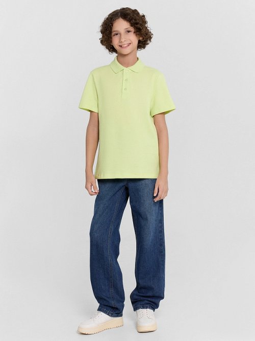 Поло для мальчиков желтое, фото 4 из 5