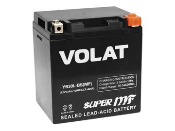 Мотоаккумулятор 30Ah (MF) R+ VOLAT YB30L-BS