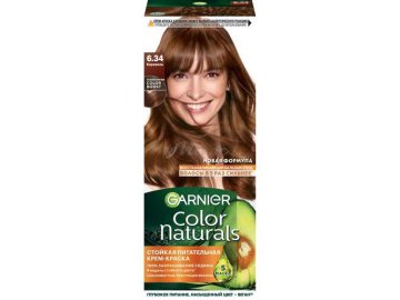 Мила акции Любань - Крем-краска для волос GARNIER Color naturals, тон 6.34 Карамель, 110 мл