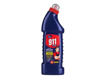 Гель для чистки сантехники 911 "Лимонная свежесть", 750 мл