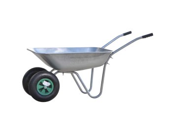 Тачка садовая SKIPER 2x85 FERMER (до 85л, до 150 кг, 2x3.5-6, пневмо, ось 16*90) на акции в магазинах Ома