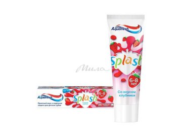 Паста зубная детская AQUAFRESH Splash со вкусом клубники, 50 мл