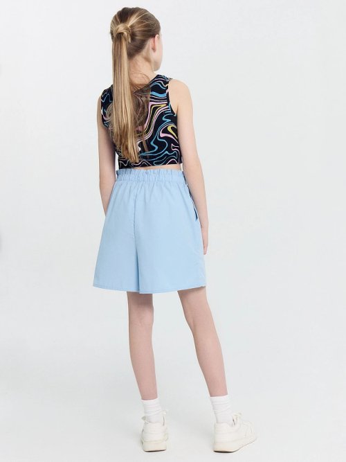 Шорты для девочек в голубом цвете, фото 7 из 9