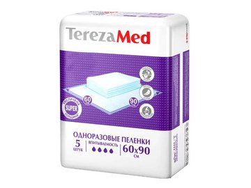 Пеленки TerezaMed Впитывающие Super 60x90 (5 шт)