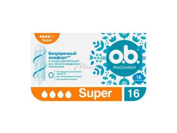 Тампоны женские O.B. ProComfort Super, 16 шт