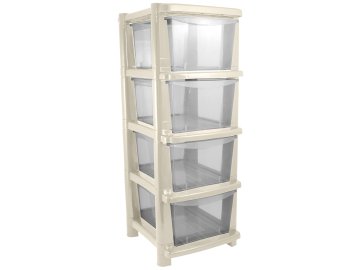 Комод универсальный "Rambai" 4-секционный, 245х410х900 мм (светло-серый) в Жодино Ома