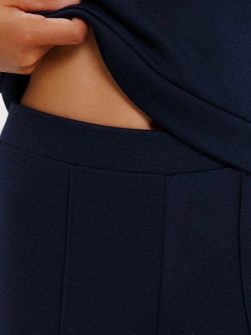 Однотонные легинсы в темно-синем цвете для девочек, фото 5 из 5