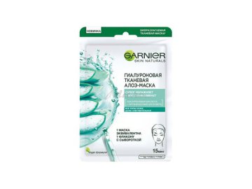 Маска тканевая для лица GARNIER Skin Naturals Гиалуроновая с алоэ, 32 г