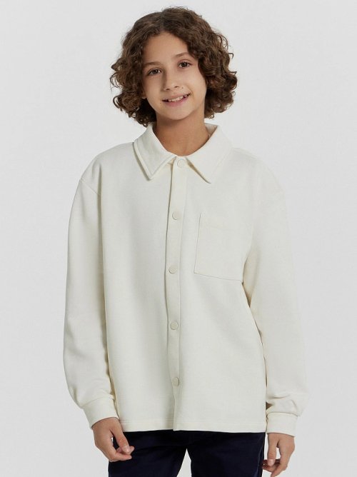 Толстовка для мальчиков кремовая, фото 3 из 6