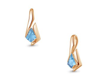 Подвеска декоративная Aquamarine, красное золото 585 проба