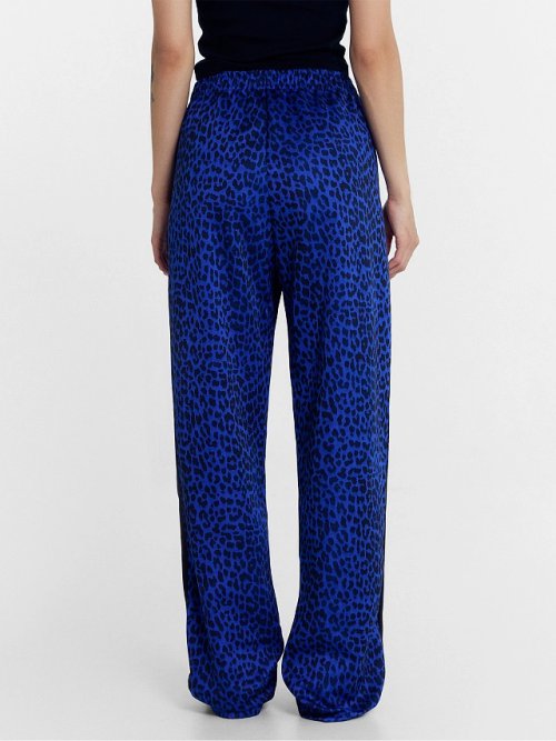 Брюки женские синие с леопардовым принтом, фото 5 из 7