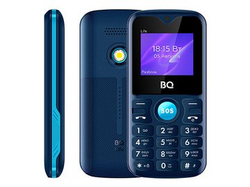 Кнопочный телефон BQ BQ-1853 Life (синий) на акции в магазинах 5 элемент