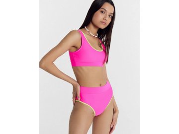 Купальный костюм женский в малиново-розовом цвете