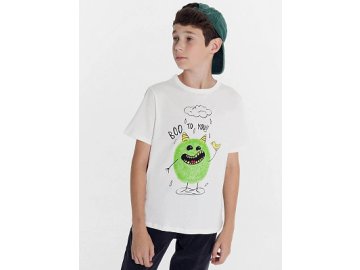 Футболка для мальчиков светло-молочная с печатью Марк Формель