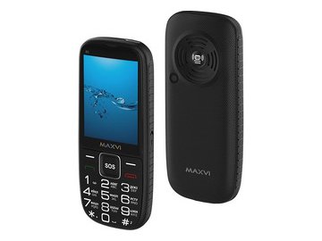 Мобильный телефон Maxvi B9 (черный) на акции в магазинах 5 элемент