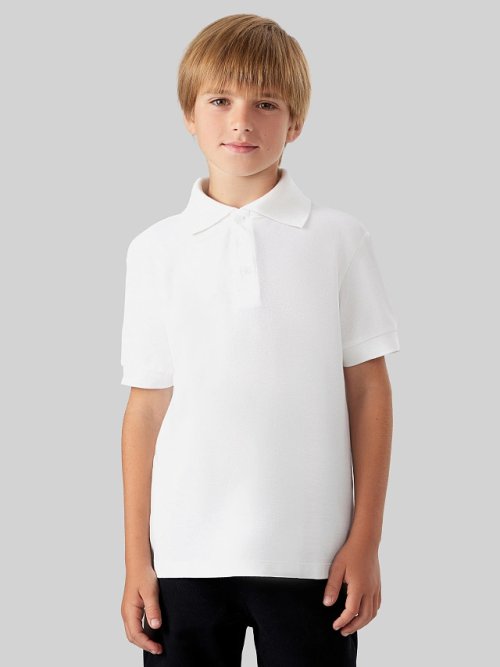 Поло для мальчиков белое, фото 1 из 7
