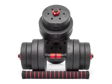 Набор композитных гантелей AMETIST 30 кг (с соединительным грифом) в Мозыре 5 элемент