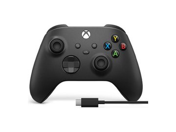 Беспроводной геймпад MICROSOFT XBOX XS CARBON BLACK + USB-С Cable (1V8-00004)
