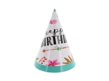 Набор праздничных колпаков Happy Birthday, 6 шт, арт. 7012305708