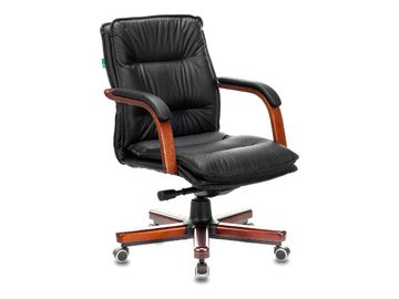 Кресло Бюрократ T-9927WALNUT-LOW (черный)
