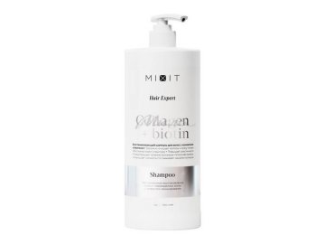 Шампунь для волос MIXIT Collagen & Biotin восстанавливающий, 1 л