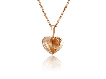 Подвеска декоративная Platina Jewelry, красное золото 585 проба