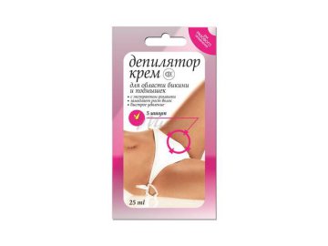Крем-депилятор д/бикини и подм. Фитокосметик Ромашка 5мин 25мл Мила