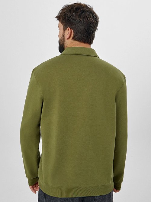 Свитшот мужской оливковый, фото 2 из 6