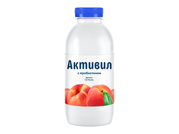 Бионапиток Активил с пробиотиком с ароматом персик 2% 500 г