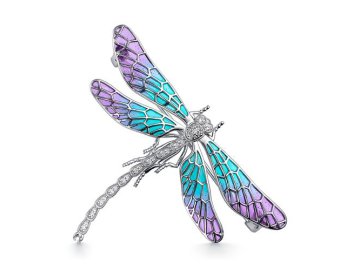 Брошь DEWI, серебро 925 проба