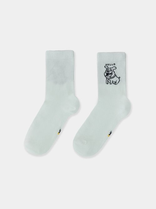 Носки детские белые с рисунком в виде собачек, фото 3 из 16