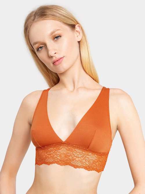 Бюстье женское в карамельно-бежевом оттенке, фото 1 из 9