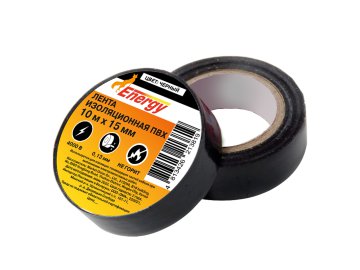 Лента изоляционная ПВХ 15мм х 10м х 0,13мм, черная Energy в Барановичах Ома
