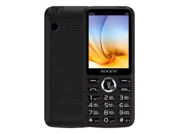 Кнопочный телефон Maxvi K15n 4G (черный) на акции в магазинах 5 элемент