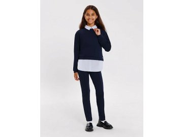 Однотонные легинсы в темно-синем цвете для девочек Марк Формель